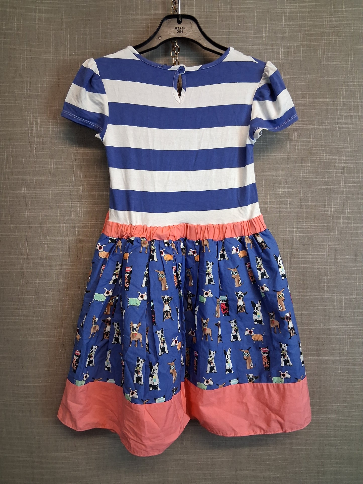 Next Girls Multicolour Dog Theme   Dress Age 8-9 Years