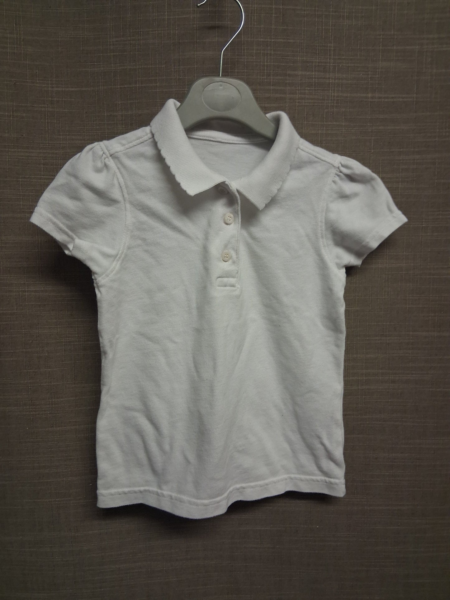George White Polo Neck School Uniform T-Shirt Age 4-5 Years