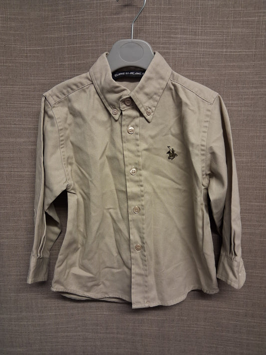 Baresi Jeans Co Beige Long Sleeve Shirt Age 2-3 Years