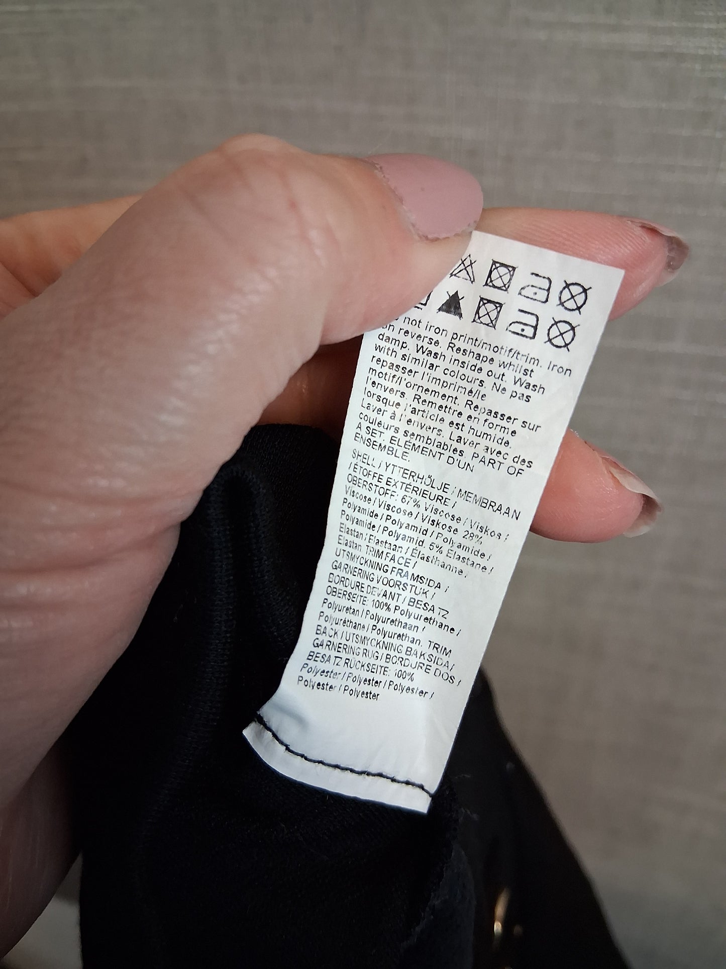 River Island Black Mini Skirt Age 11-12 Years