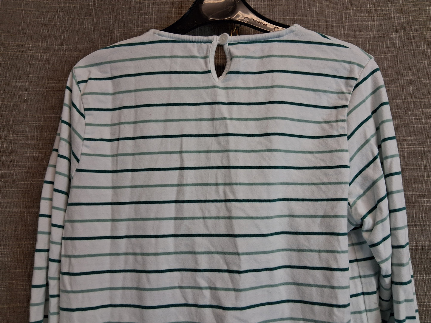 FatFace Girls Long Sleeve Jersey T-Shirt Age 12-13 Years Green Stripe
