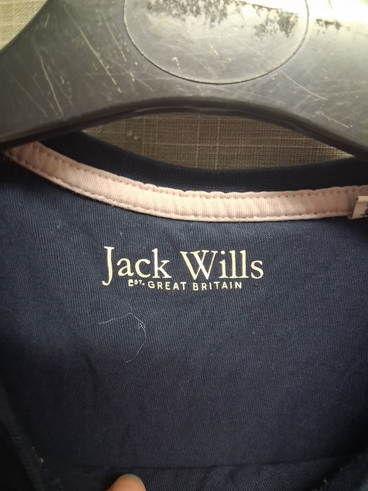 Jack Wills Girls Navy Short Sleeve T-Shirt Age 7-8 Years
