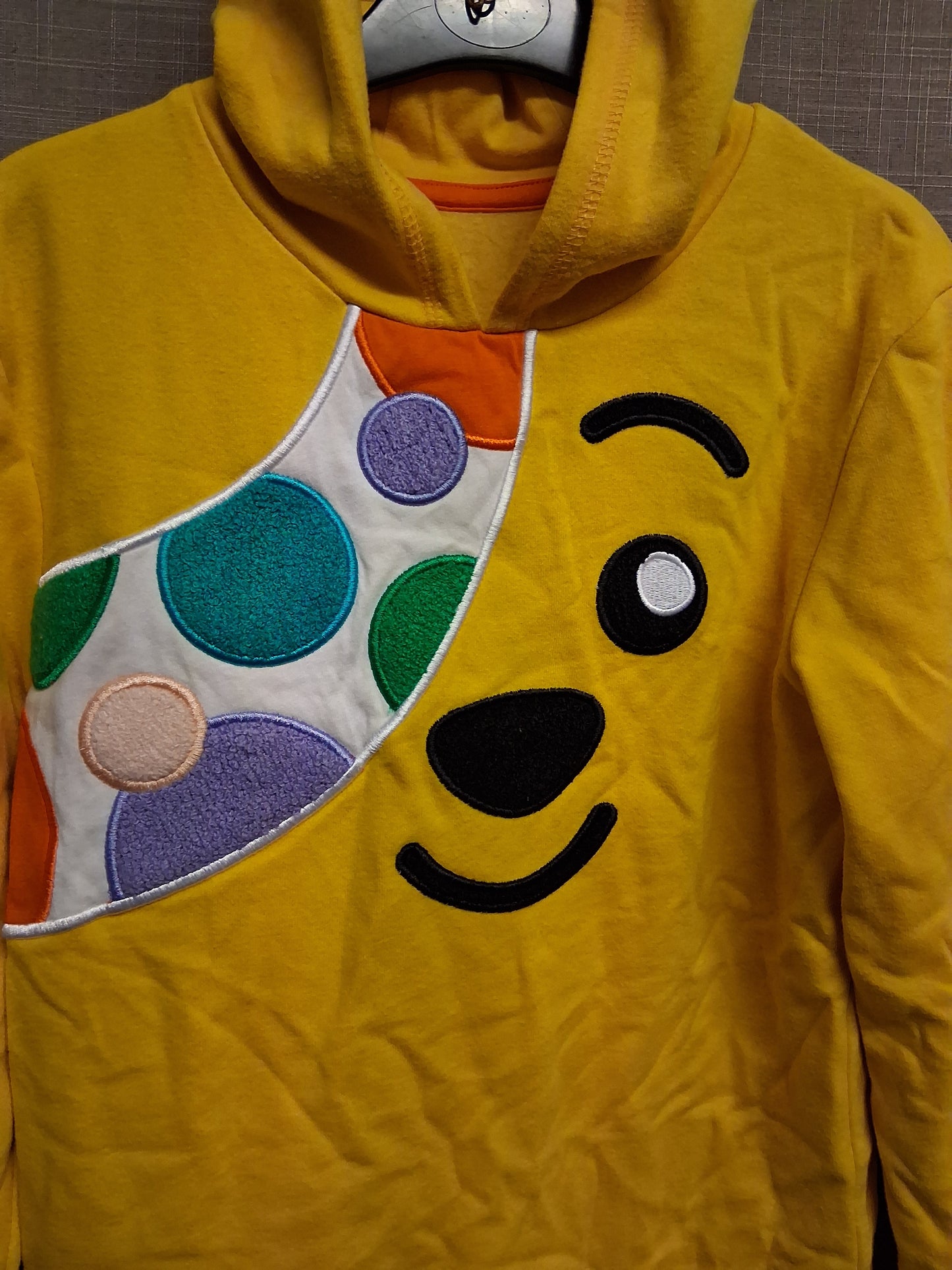 George Unisex "Pudsey" Children in Need Yellow Hoodie Long Sleeve Age 9-10 Years