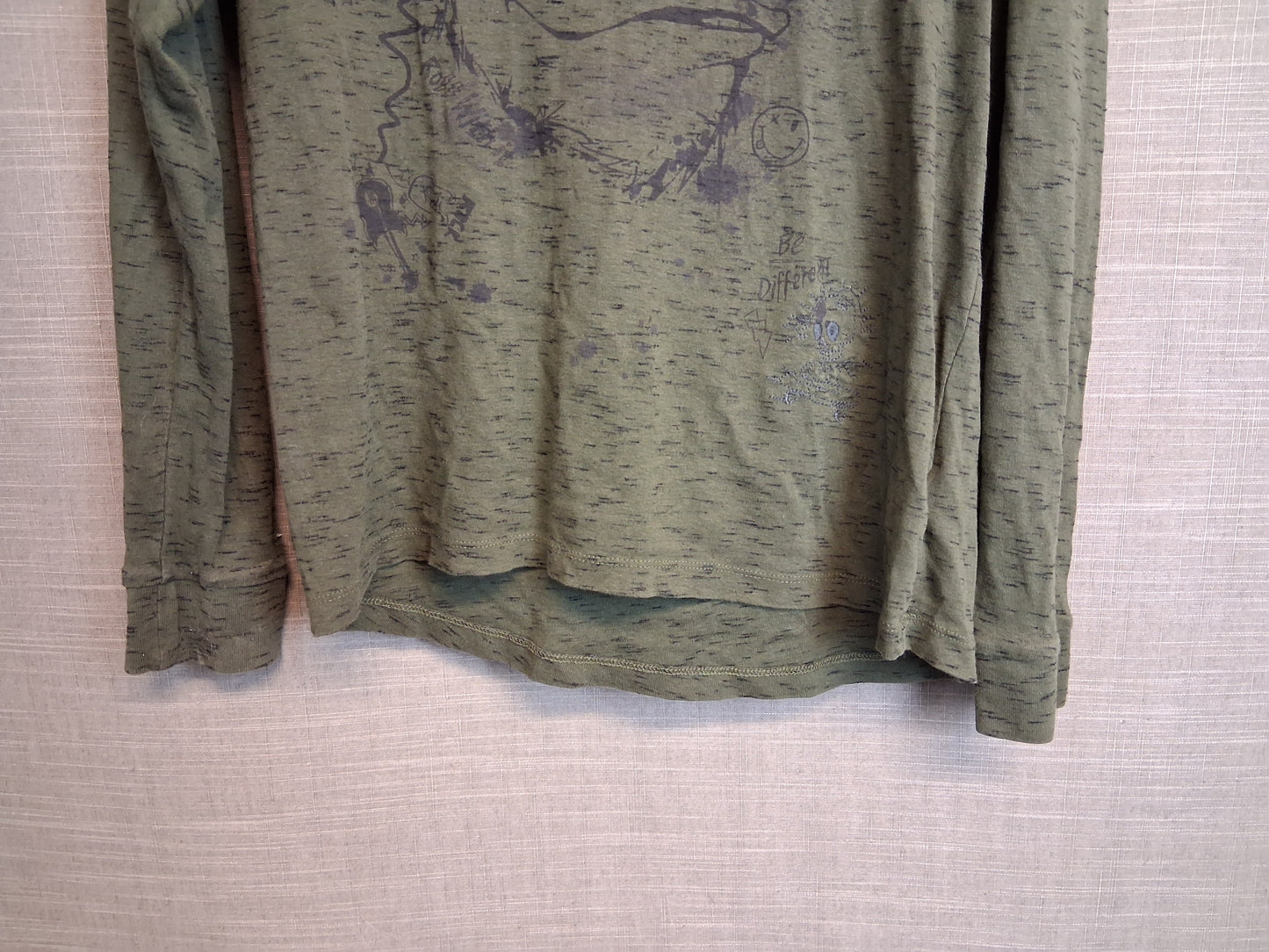 Next Boys Long Sleeve T-Shirt Khaki Green Age 13 Years