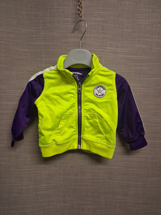Converse Boys Neon Yellow Full Zip Jacket Age 3-6 Months