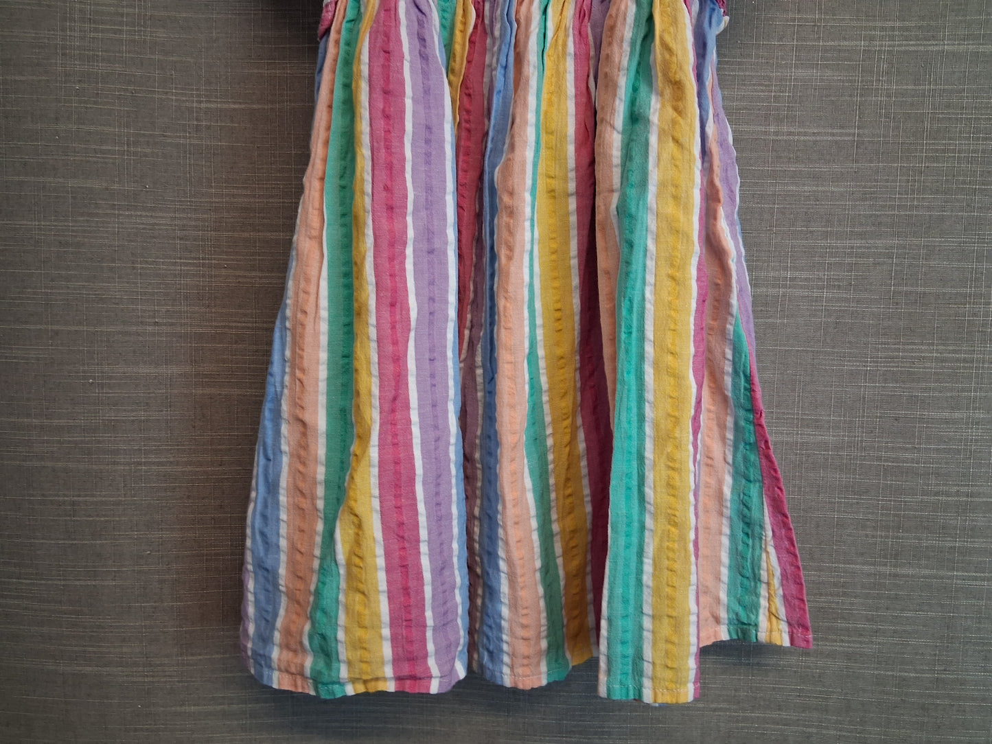 Next Girls Multicolour Striped A Line Dress Age 2-3 Years