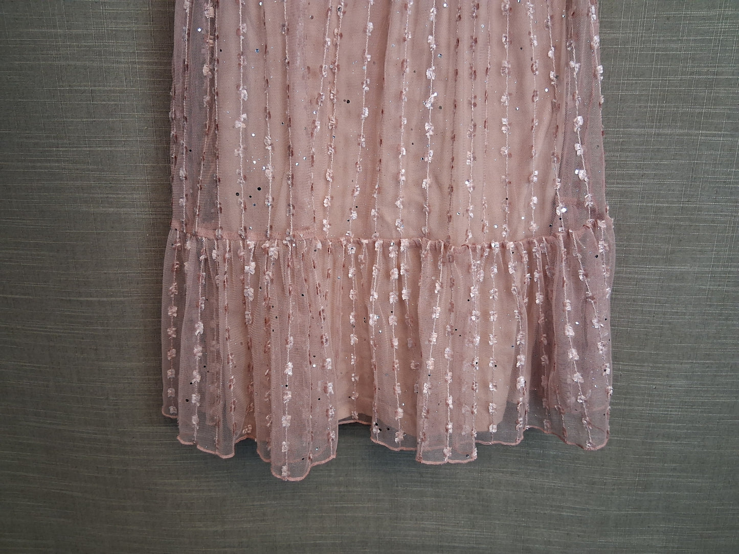Next Girls Party Dress Age 8 Years Pale Pink Sequins