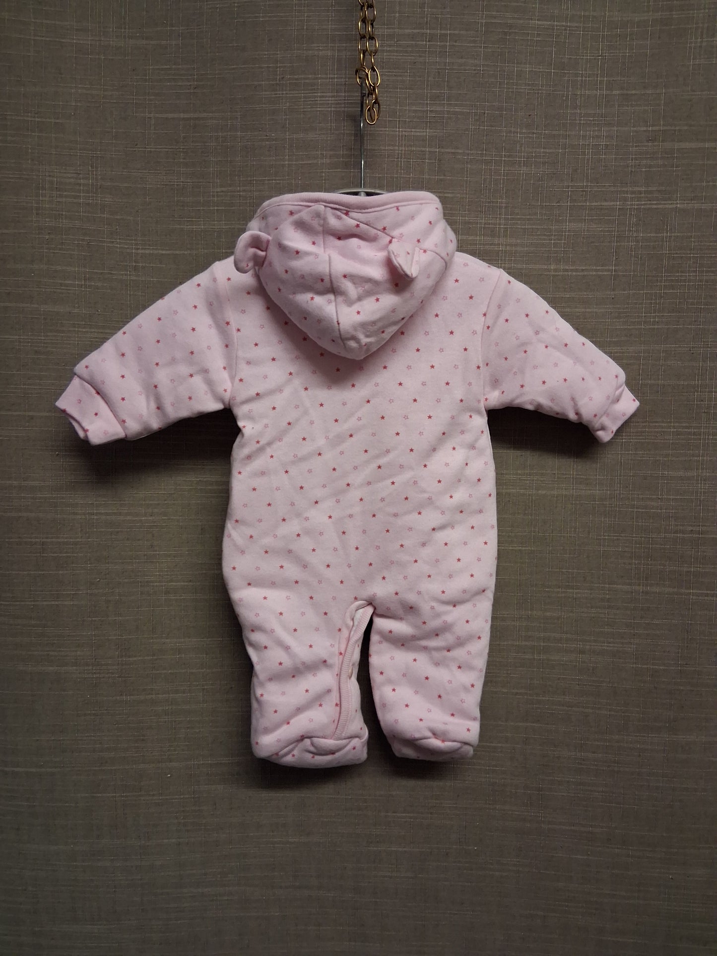 Dandelion Pink Star Print Padded Snow/Pram Suit Newborn New