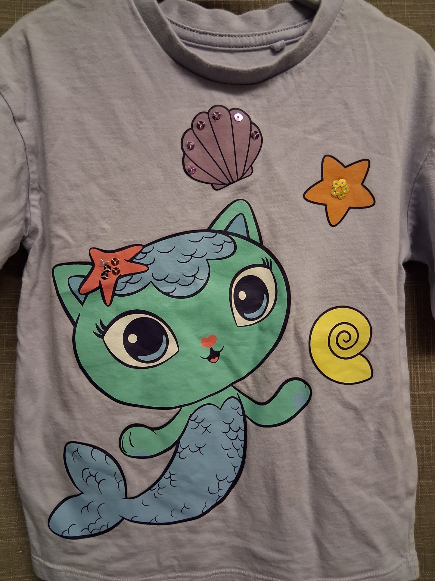 F&F Gabby's Dollhouse Purple Short Sleeve T-Shirt Age 3-4 Years