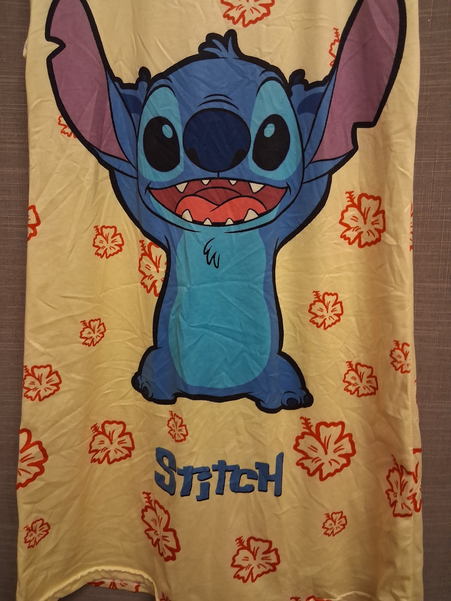Shein Disney Stitch Nightie Nightwear Yellow Age 13-14 Years