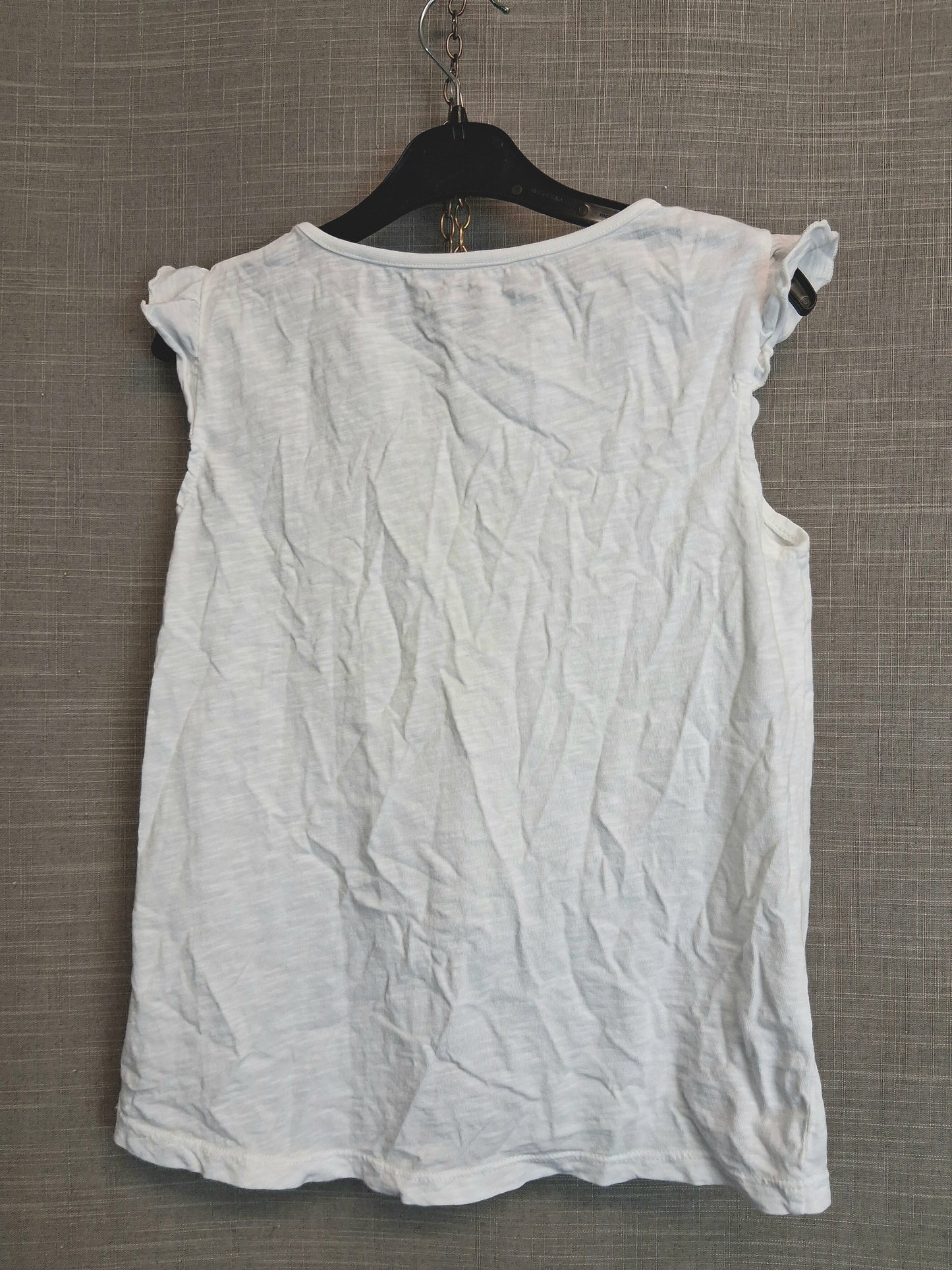 Nutmeg White Sleeveless Jersey T-Shirt Age 9-10 Years