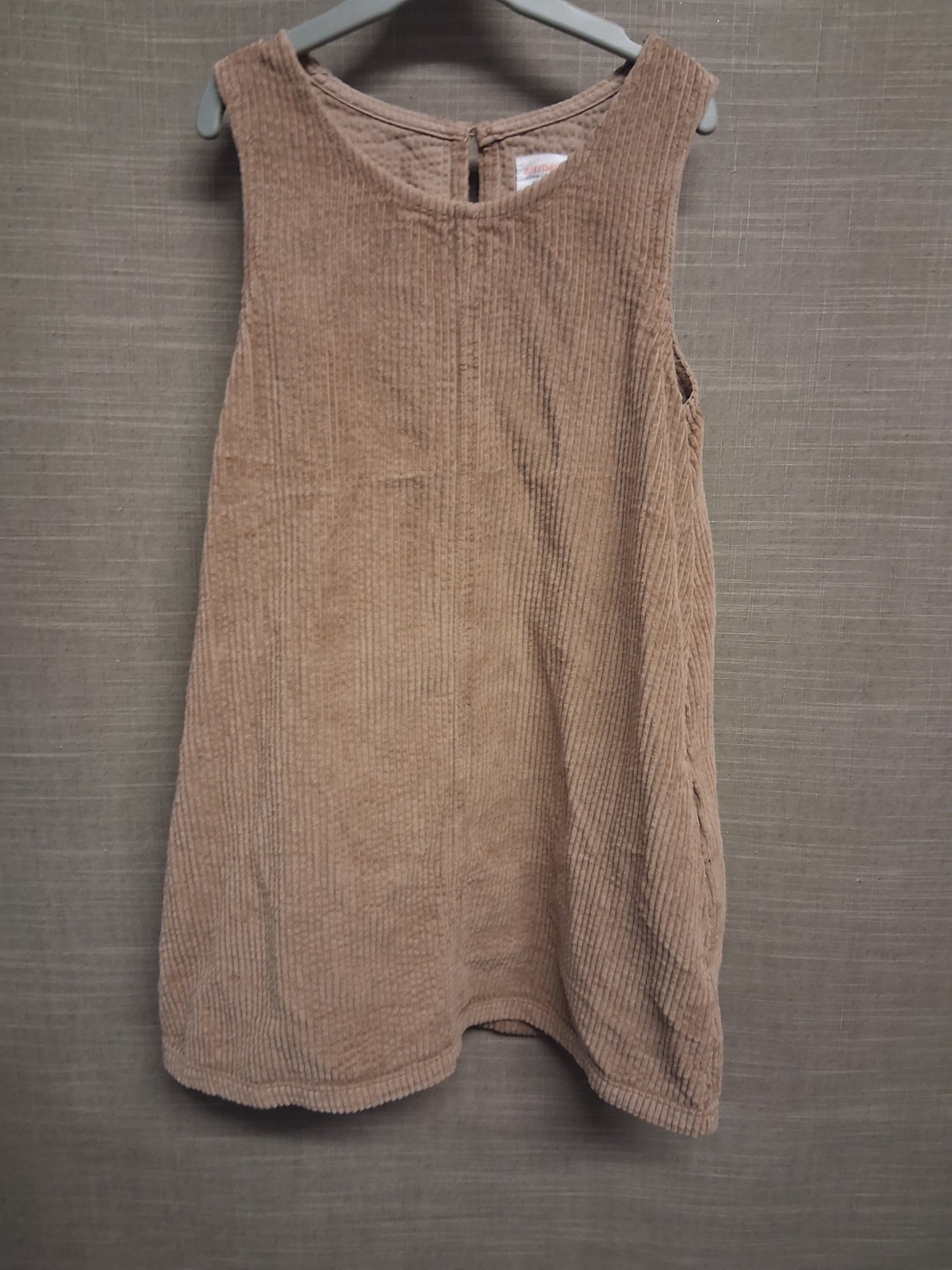 John Lewis Girl Light Brown Corduroy Pinafore Dress Age 8 Years
