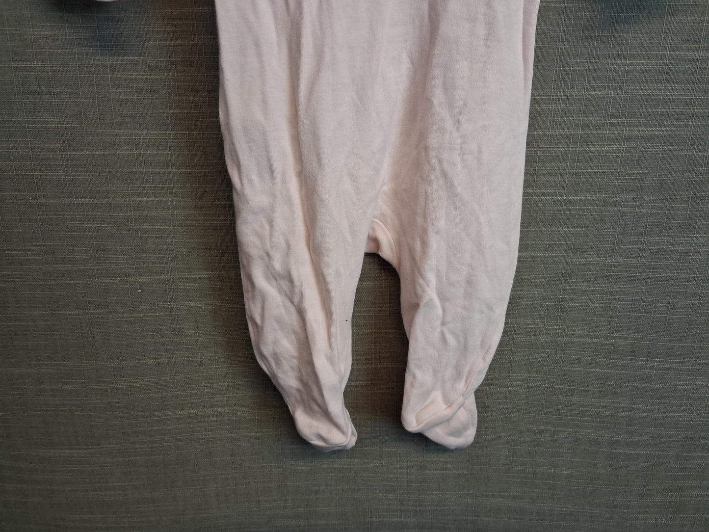 Next Girls Pink Bunny Theme Sleepsuit Age 0-3 Months