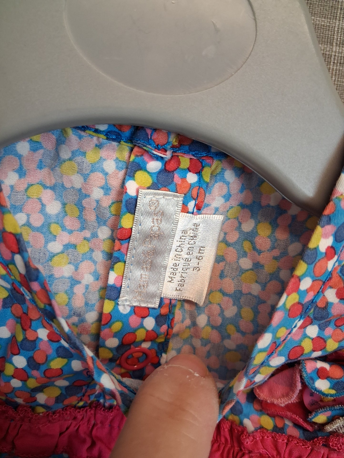 Mamas & Papas Girls Multicolour Sleeveless Dress Age 3-6 Months