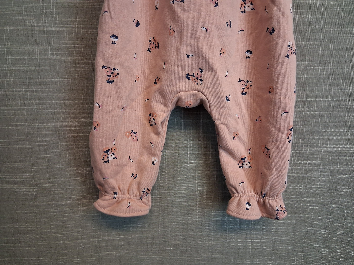 Marks and Spencer Girls Pink Floral Romper Dungarees Age 6-9 Months