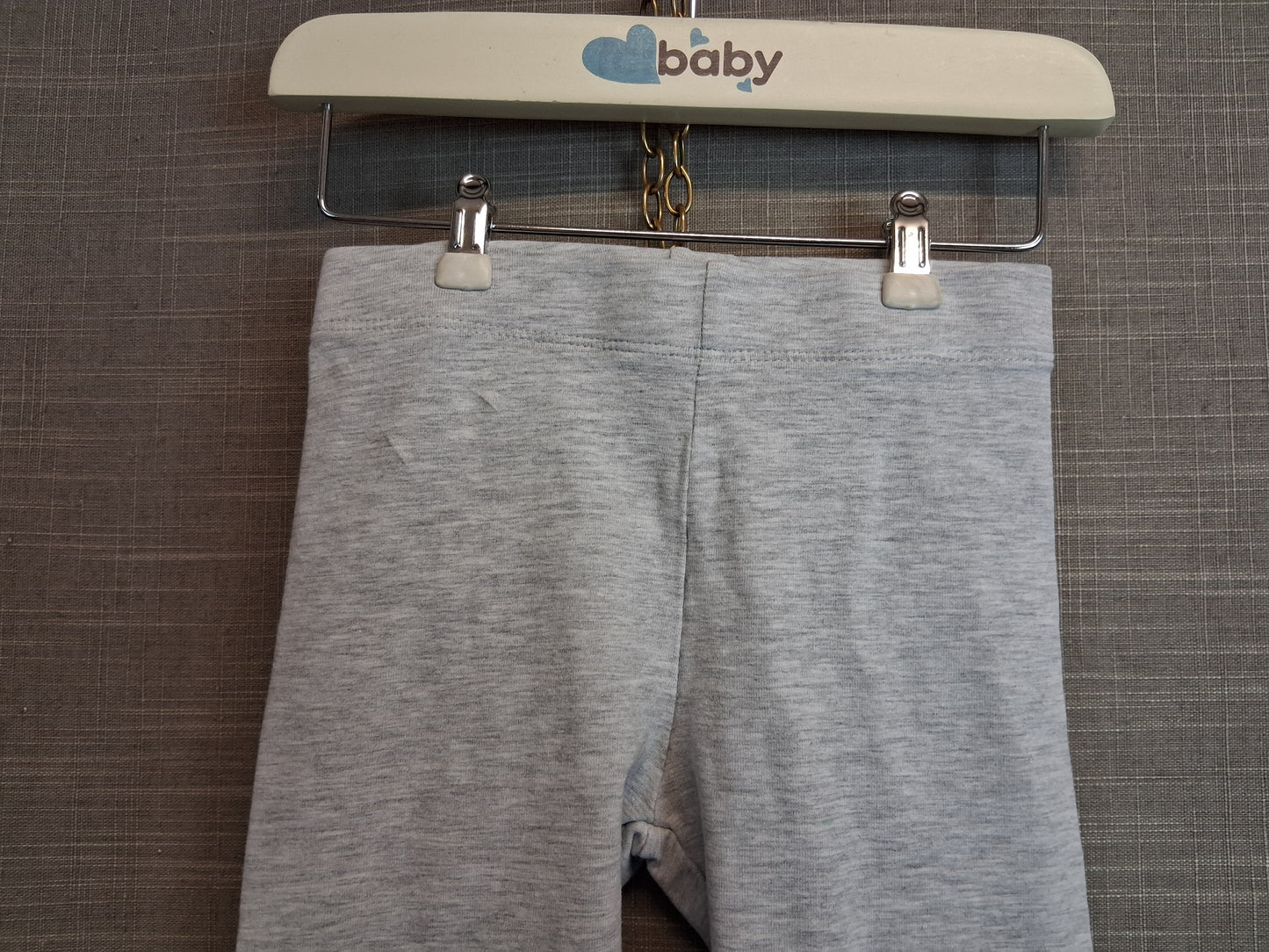 Nutmeg Girls Grey Jersey Leggings Age 3-4 Years