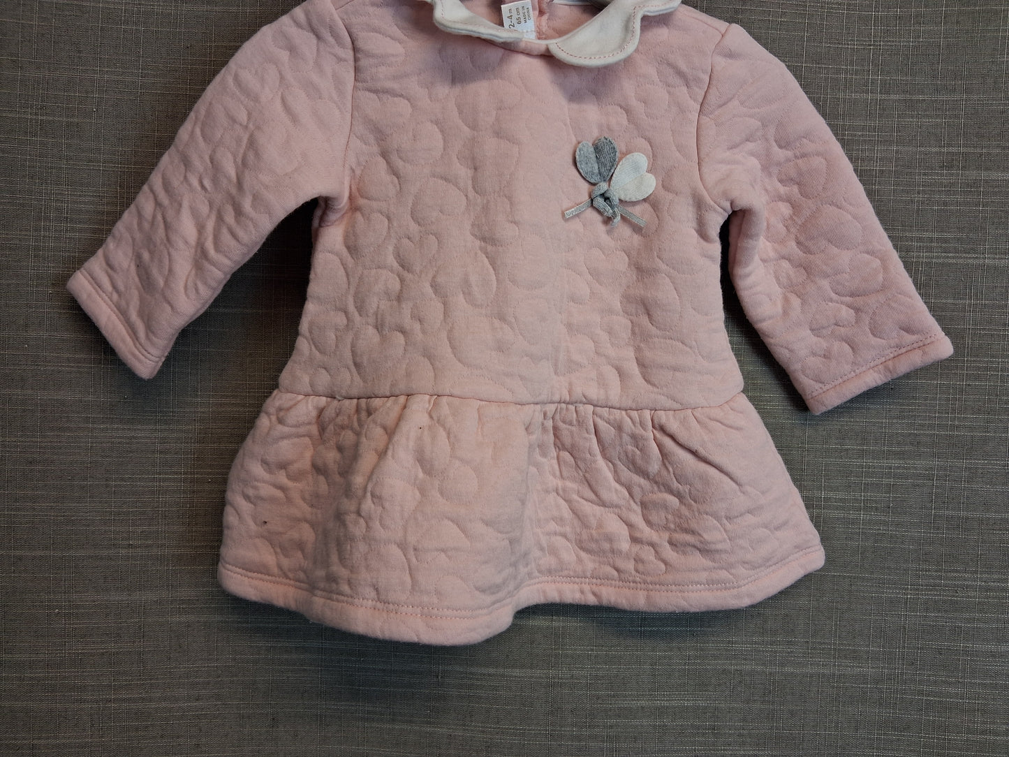 Mayoral Girls Pink Quilted Dress Age 2-4 Months