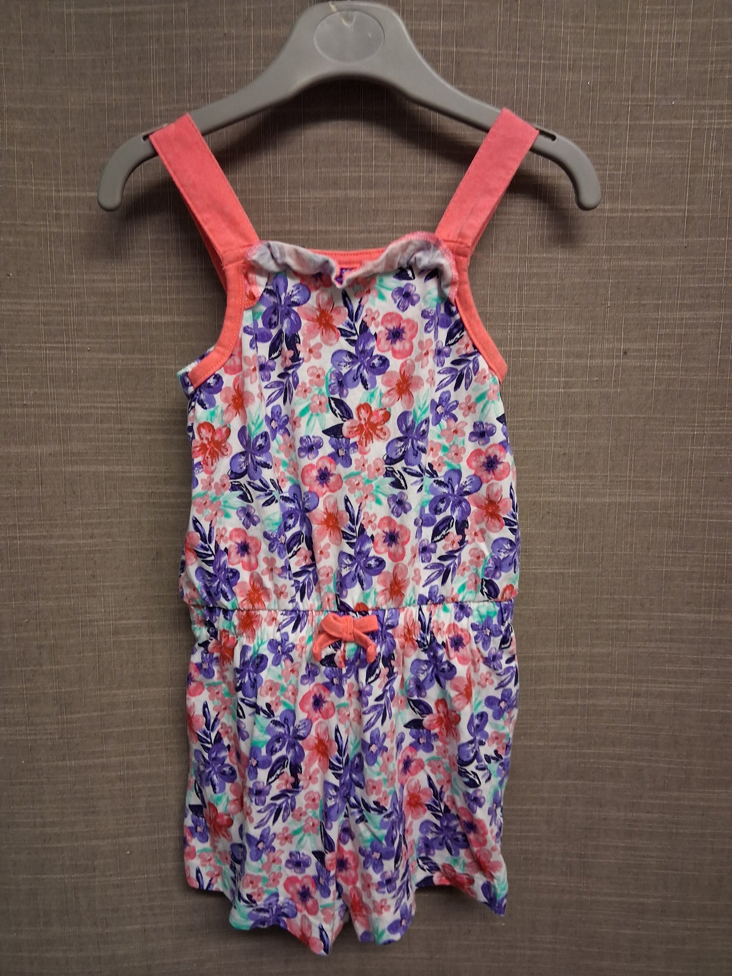George Girls Multicolour Floral Jersey Playsuit Age 2-3 Years