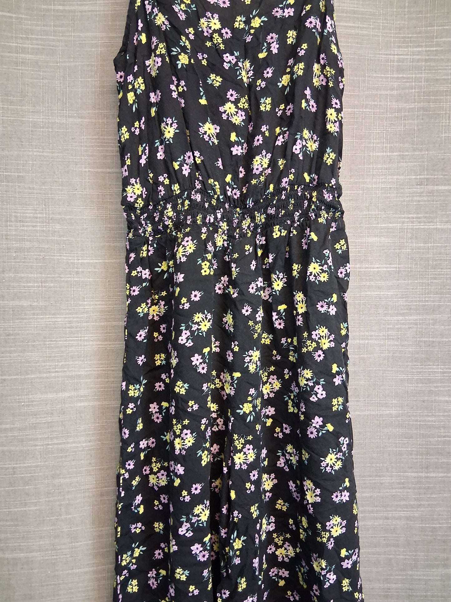 New Look Girls Black Floral Dress Age 13 Years