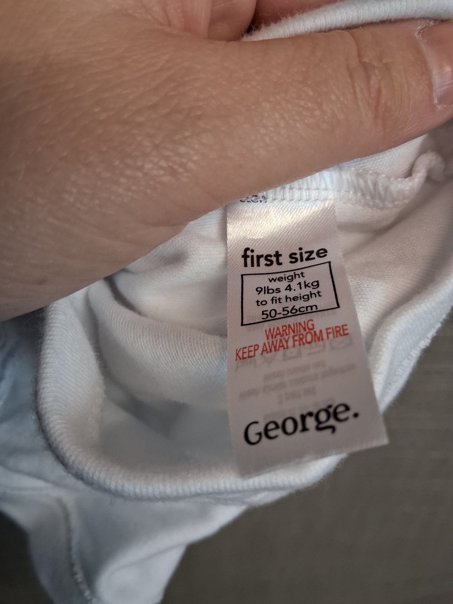 George Boys 2 Bodysuits Age Tiny Baby