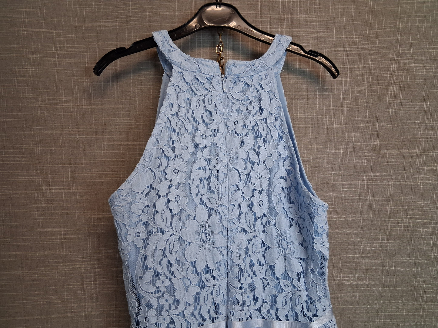 New Look Girls Blue Lace Sleeve Dress Age 13 Years