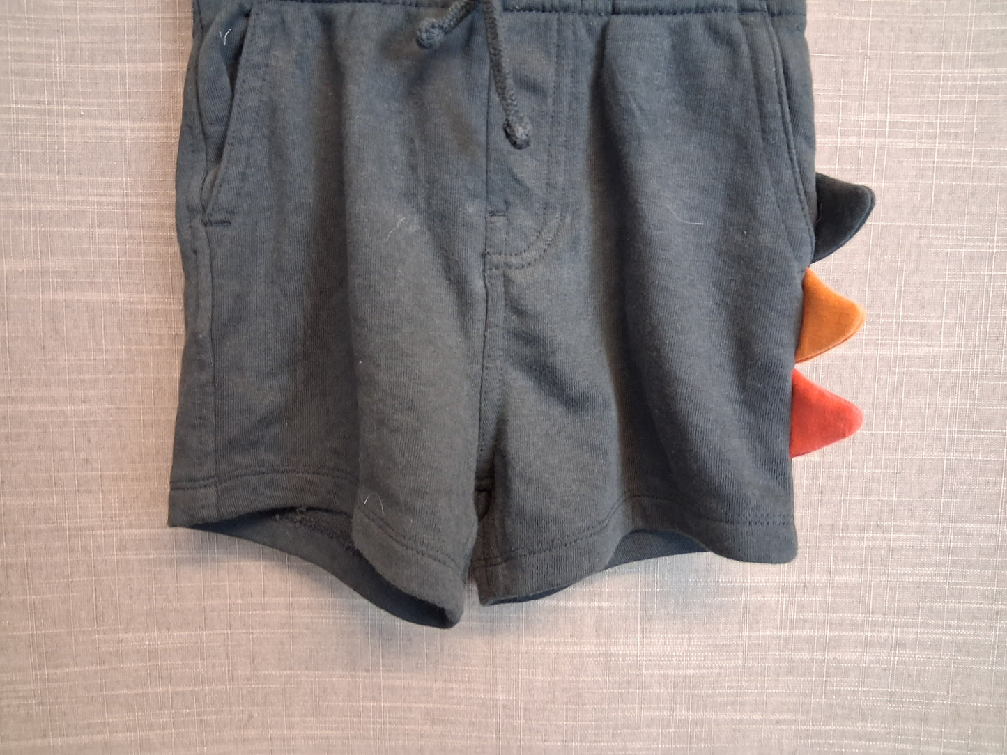 George Boys Dark Grey Jersey Shorts With Scales 18-24 Months