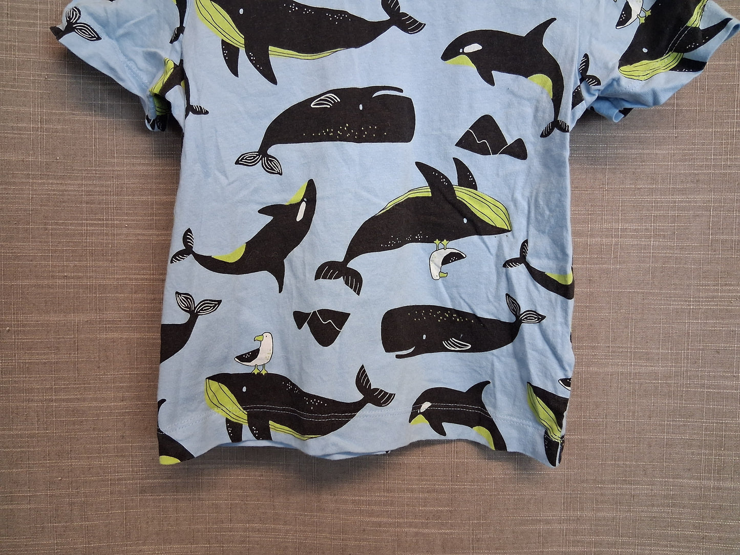 Matalan Boys Short Sleeve T-Shirt Whale Theme Age 2-3 Years
