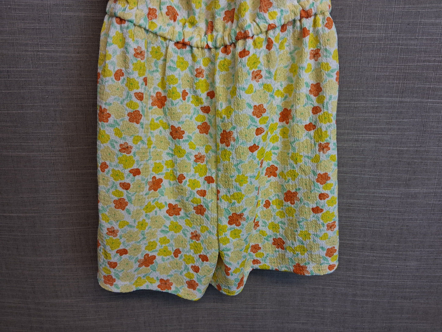 Primark Girls Yellow Floral Playsuit Age 9-10 Years New