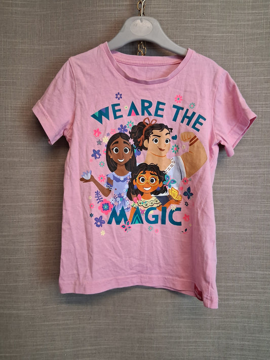 Nutmeg Girls Disney Encanto Pink T-Shirt Age 6-7 Years