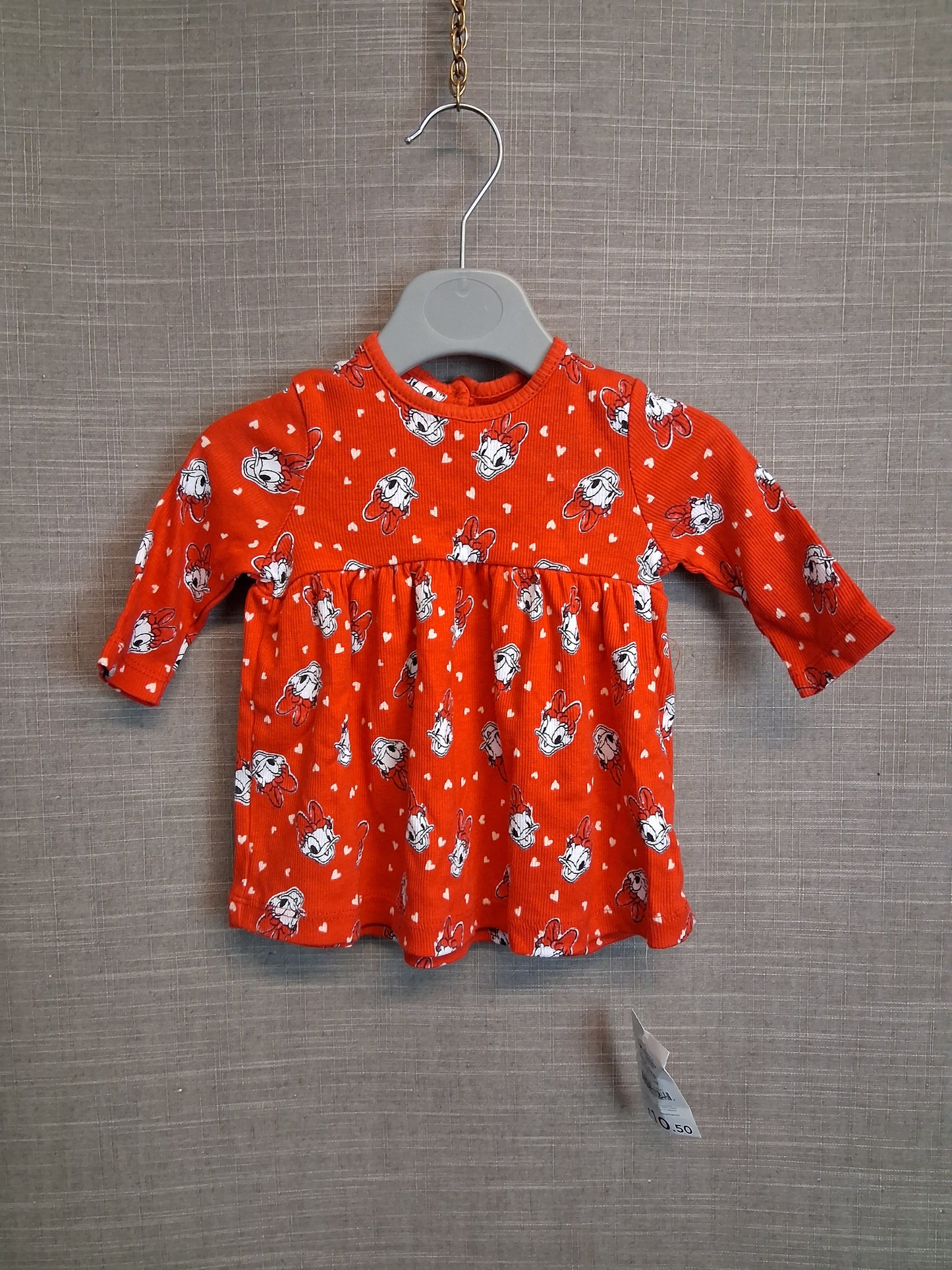 Disney Daisy Duck Jersey Dress Age First Size Red New