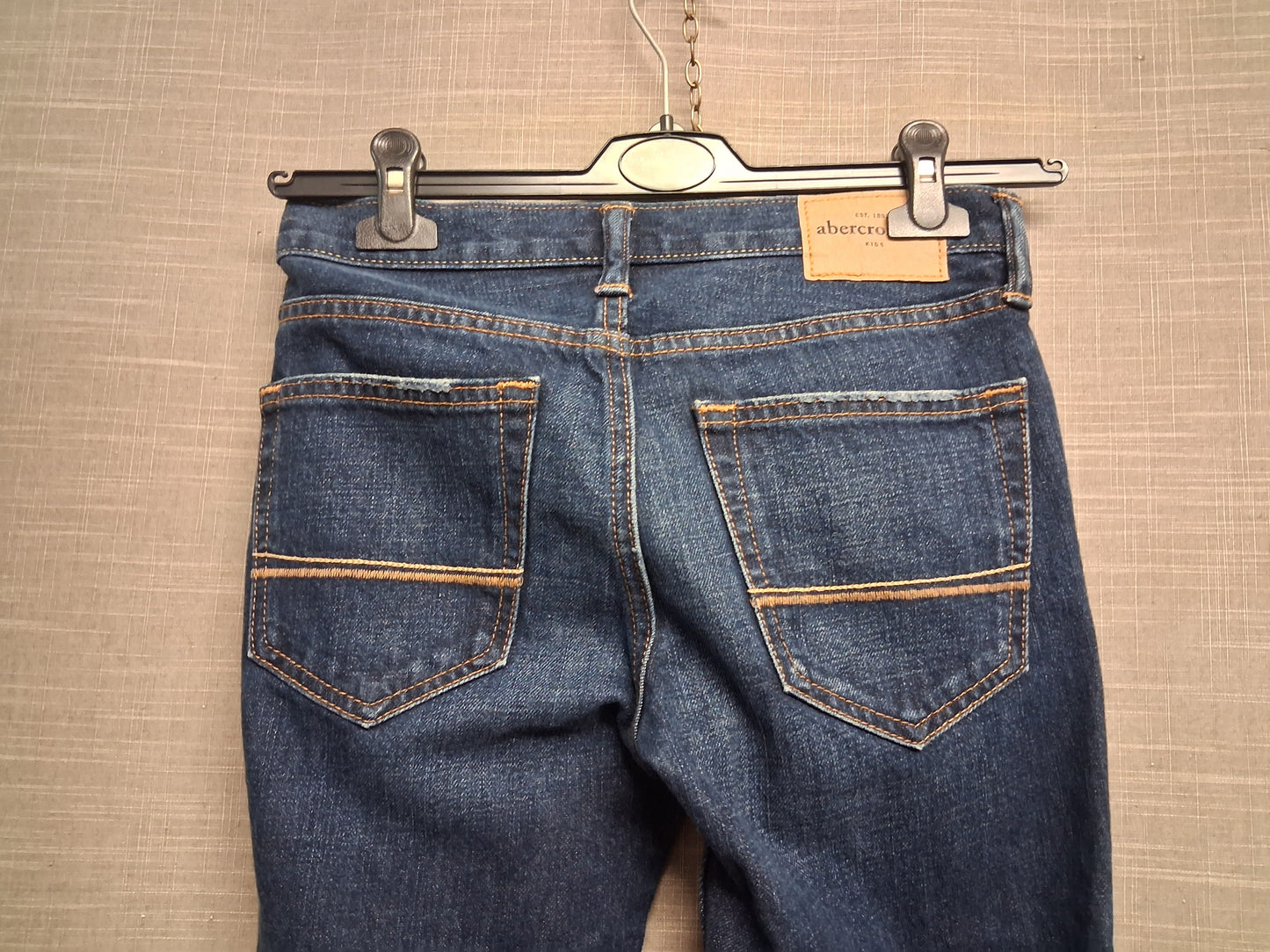 Abercrombie and Fitch Skinny Darkwash Blue Denim Jeans Age 14 Years