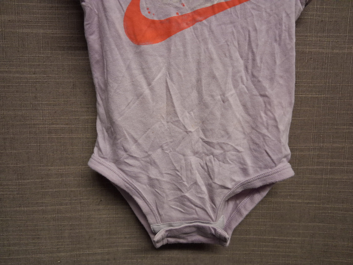 Nike Girls Lilac Short Sleeve Bodysuit Age 6 Months