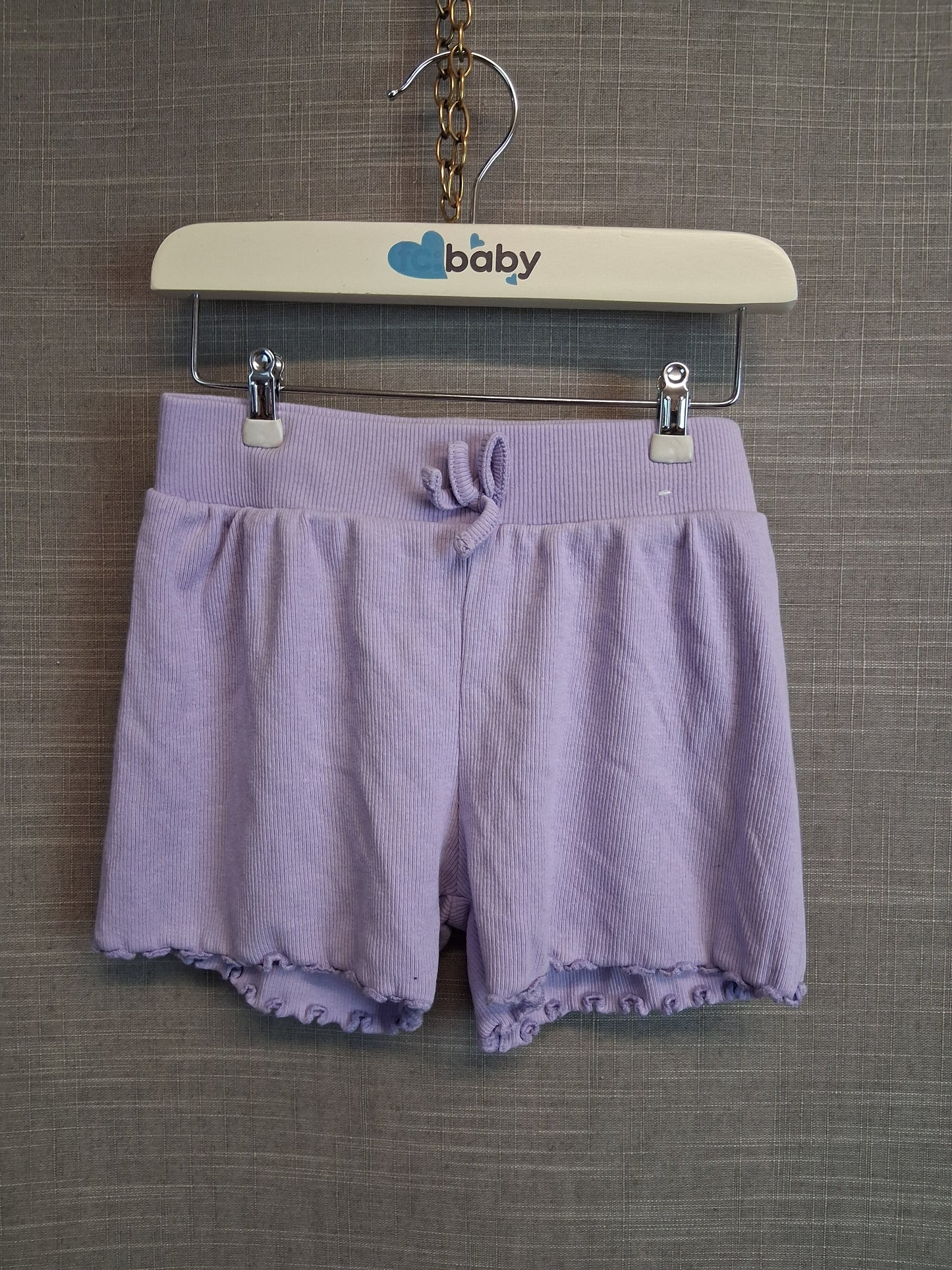 Primark Girls Lilac Jersey Shorts Age 4-5 Years