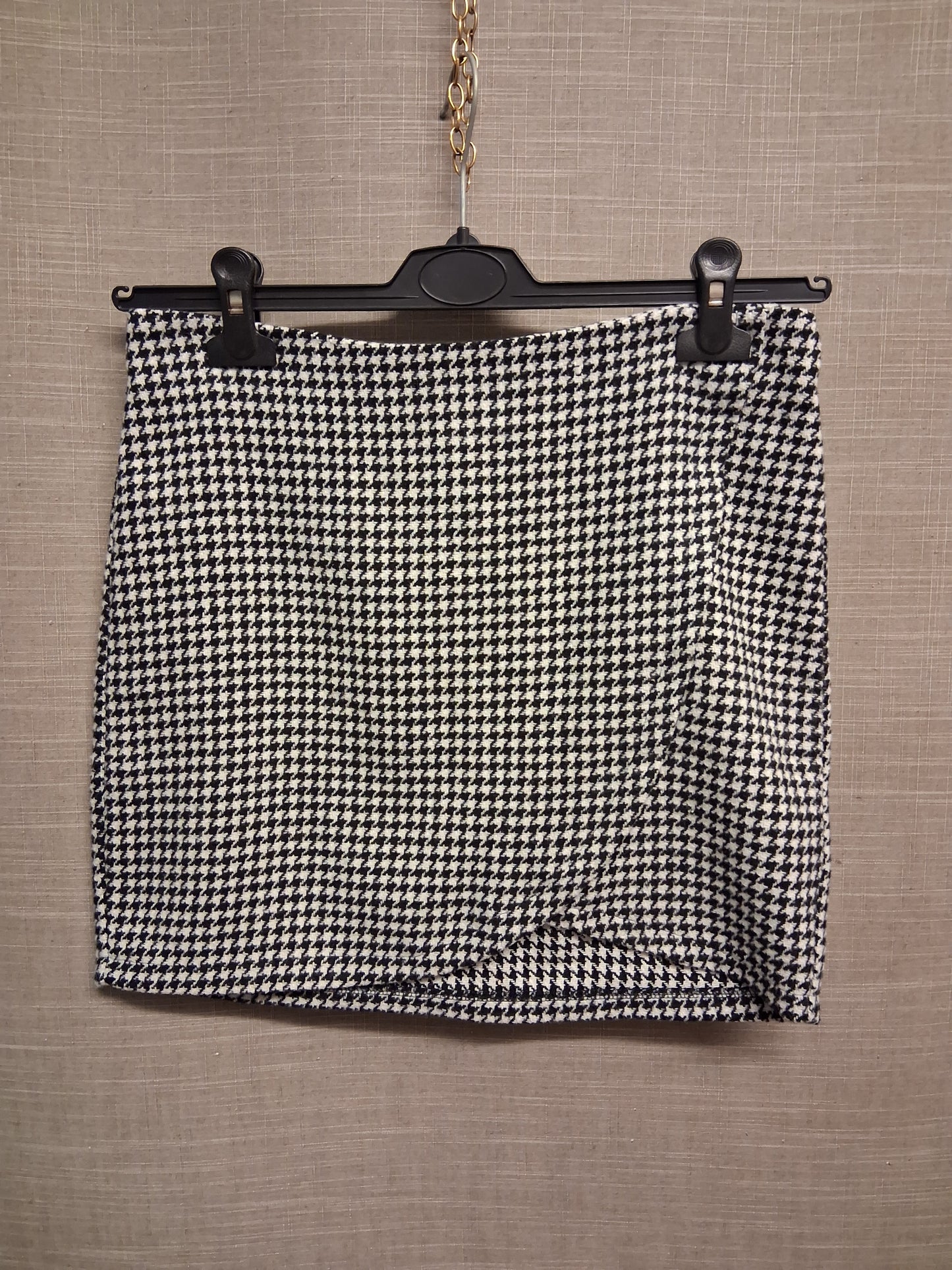 New Look Girls Black White Houndstooth Skirt Age 14-15 Years