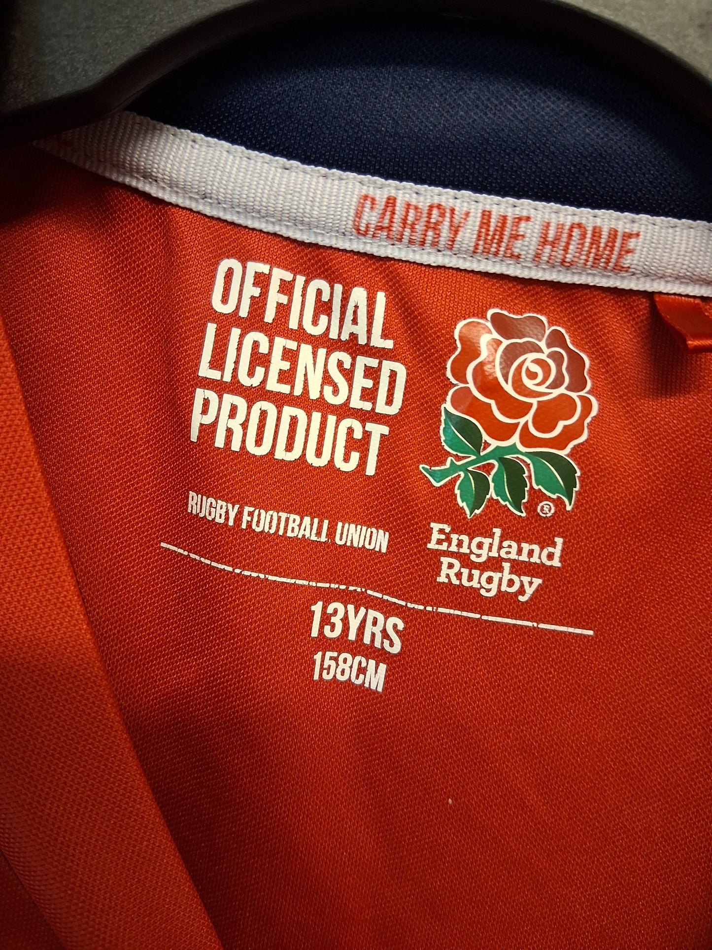 England Rugby T-Shirt Red Short Sleeve Offical Licensed Product Age 13 Years
