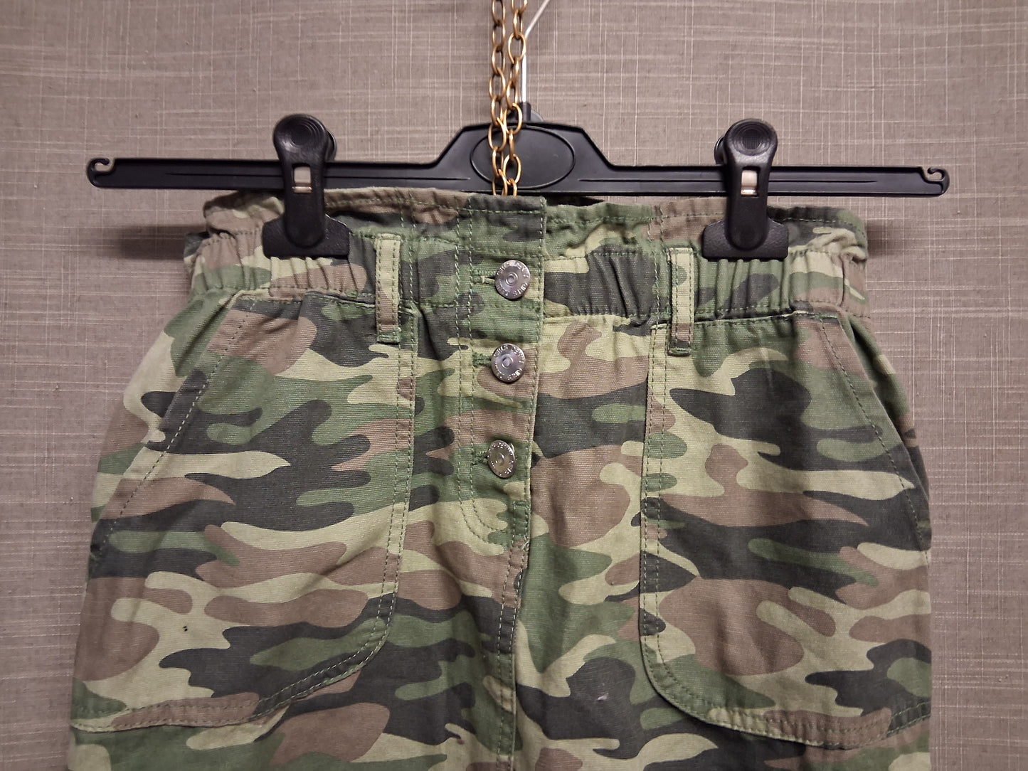 Matalan Girls Camouflage Denim Skirt Elastic Waist Age 12 Years