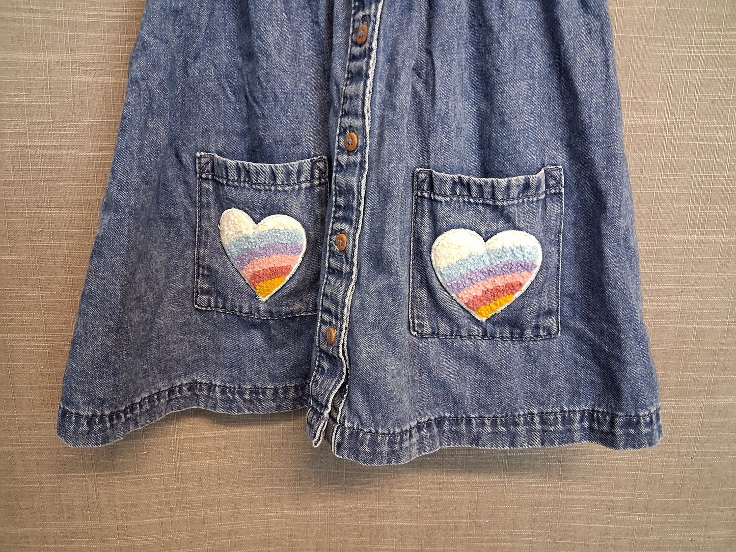 Next Girls A Line Denim Dress Age 12-18 Months Sleeveless