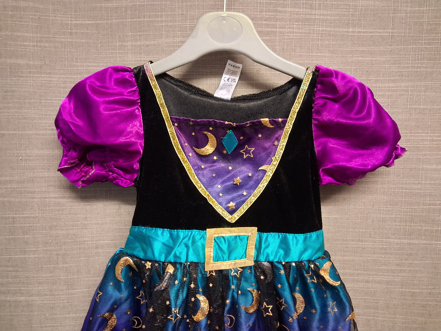 Hallowscream Girls Witches Costume Dress Only Multicolour Age 3-4 Years