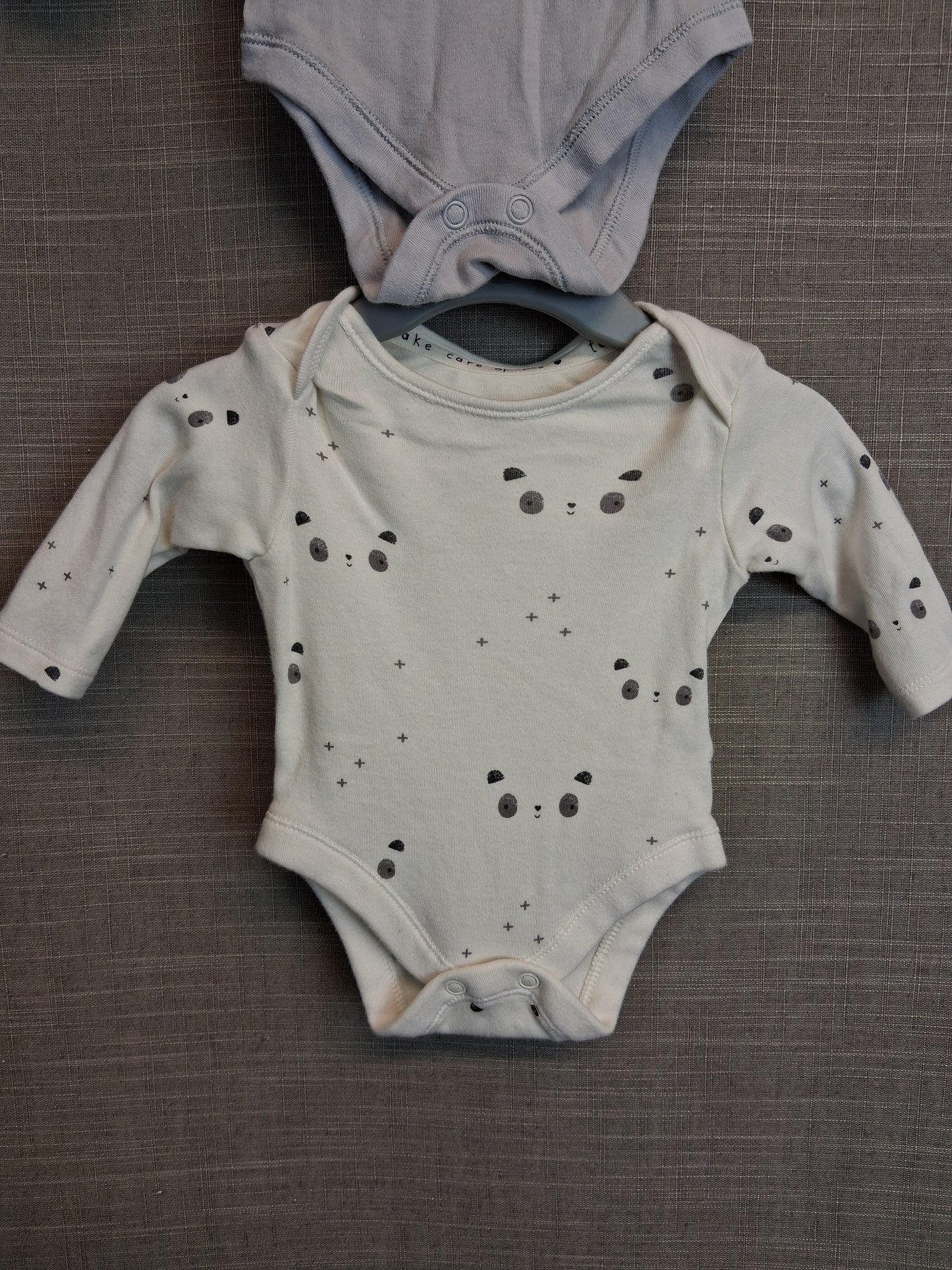 George Boys Long Sleeve Bodysuits X2 Age Tiny Baby
