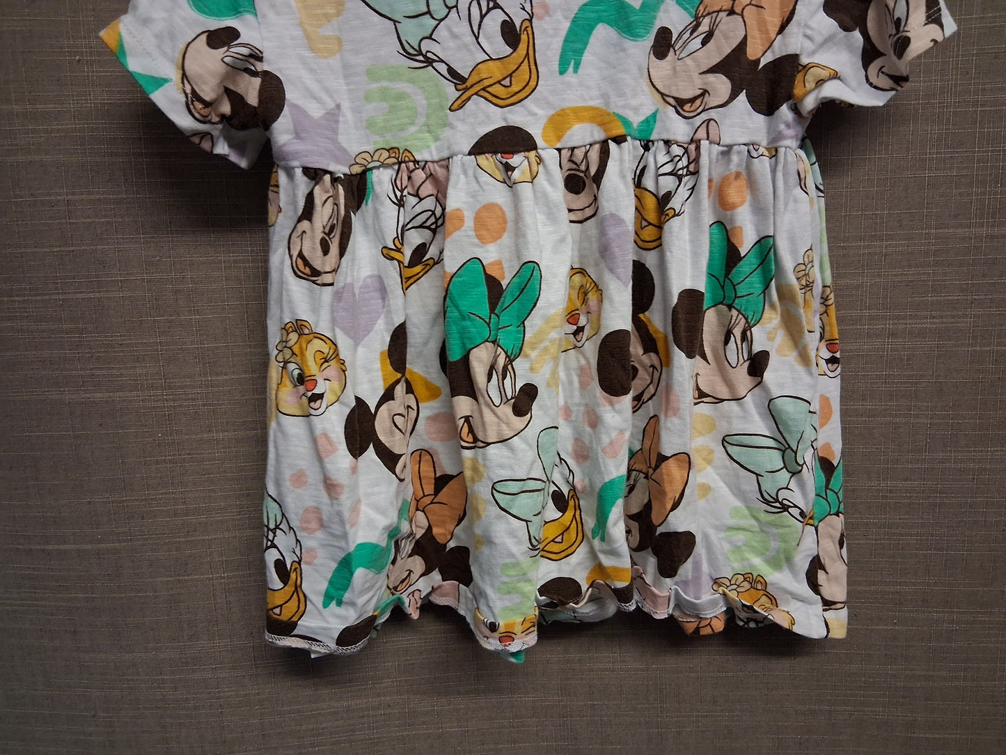 Next Disney White Short Sleeve Jersey T-Shirt Dress Age 12-18 Months