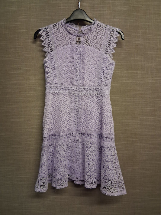 Lipsy Premium Lilac Lace Sleeveless Dress Age 11 Years