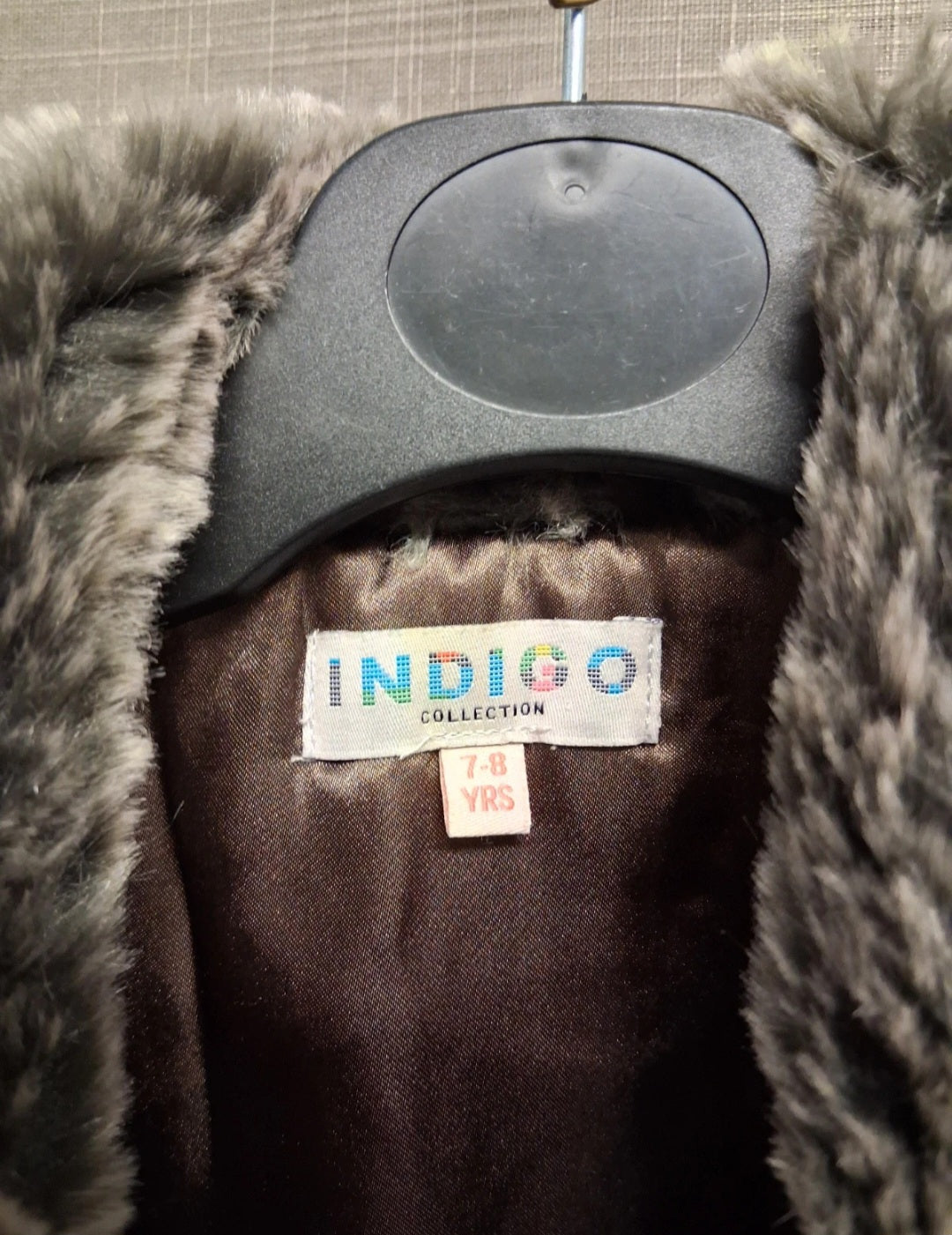 Marks and Spencer Brown Faux Fur Body Warmer Gilet Age 7-8 Years