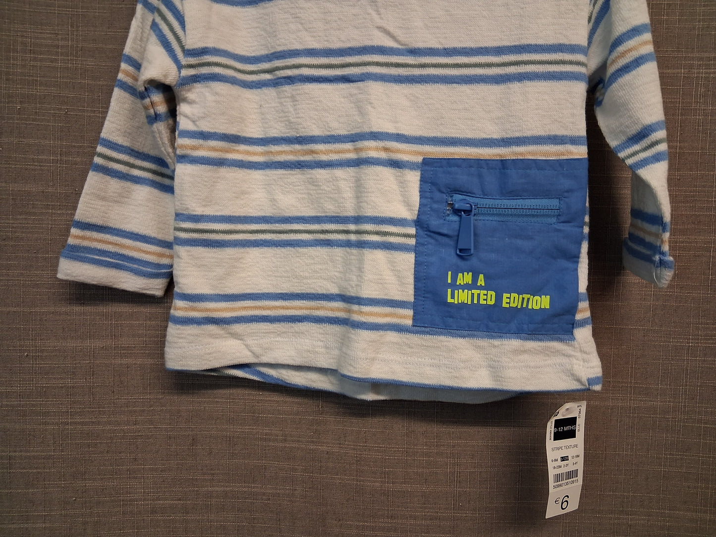 Dunes Stores Boys Long Sleeve T-Shirt Age 9-12 Months New