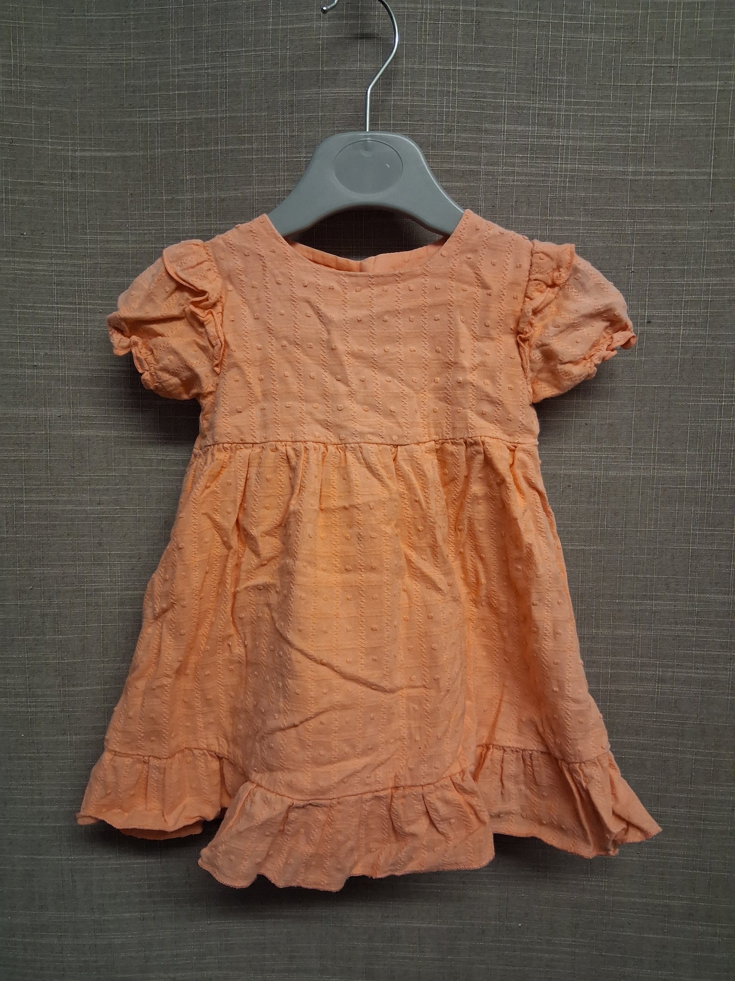 Nutmeg Girls Orange Summer Dress Age 6-9 Months
