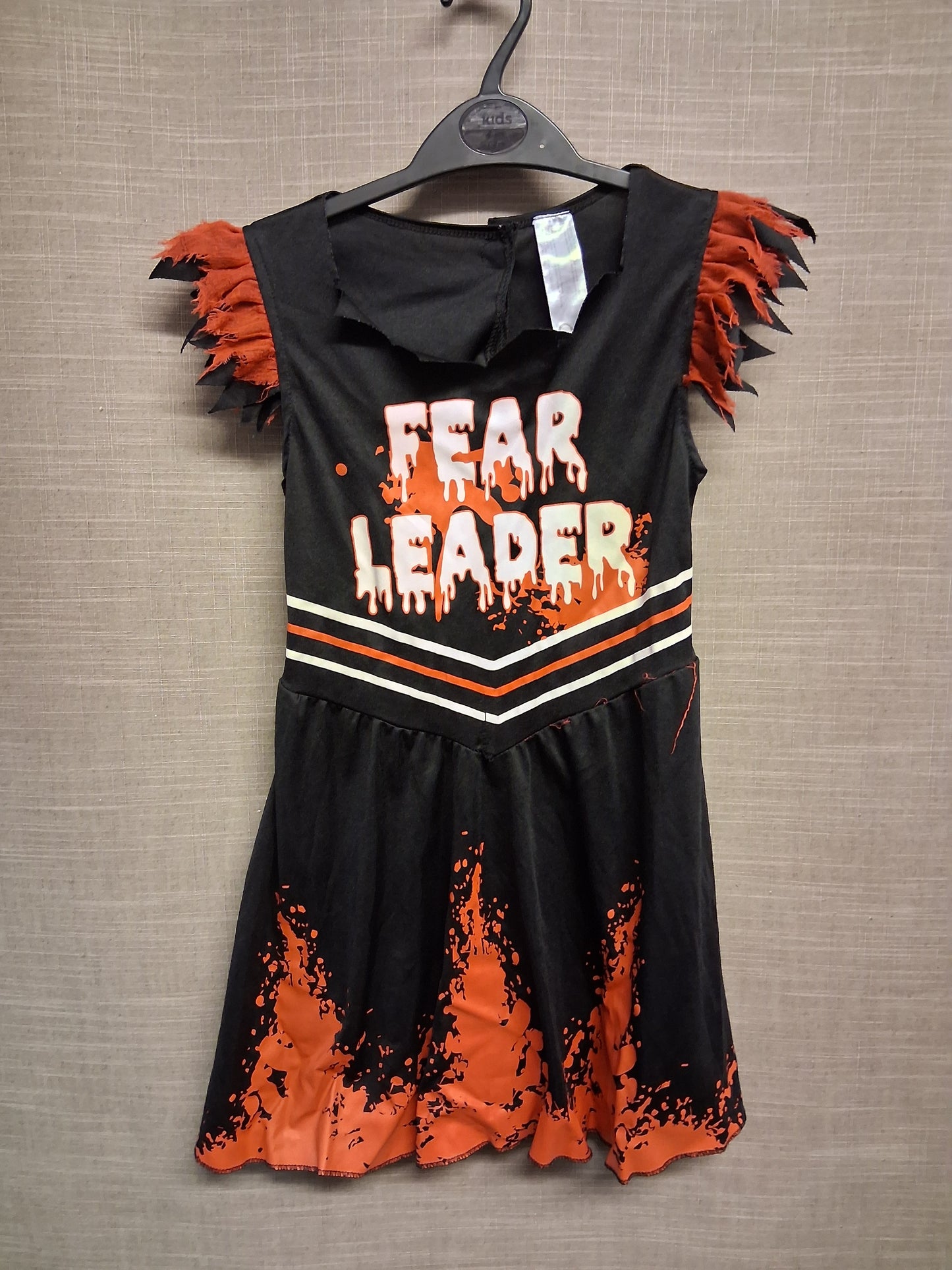 Wilko Girl Zombie Cheerleader Halloween Costume Age 7-8 Years