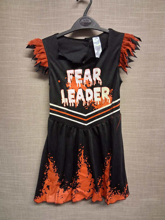 Wilko Girl Zombie Cheerleader Halloween Costume Age 7-8 Years