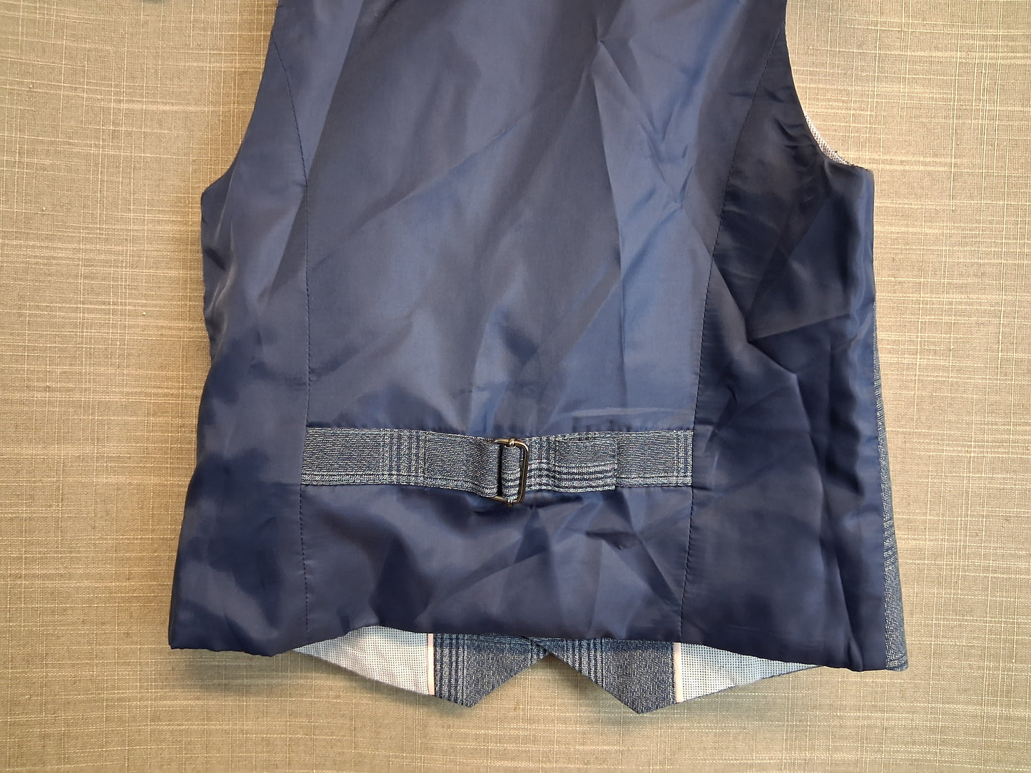Next Boys Blue Check Waistcoat Age 5 Years