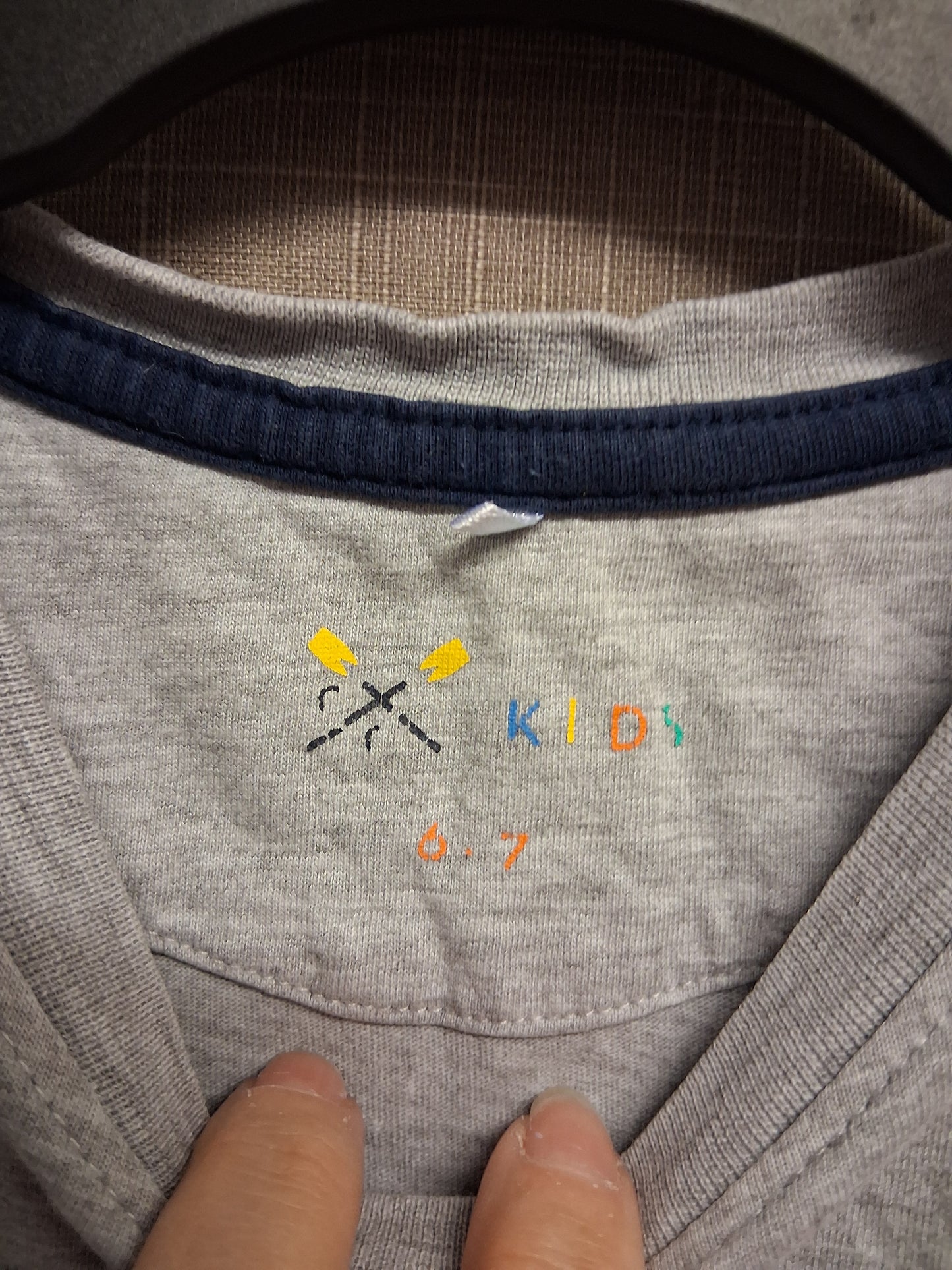 Crew Clothing Boys T-Shirt Short Sleeve Grey 100% Cotton Age 6-7 Years