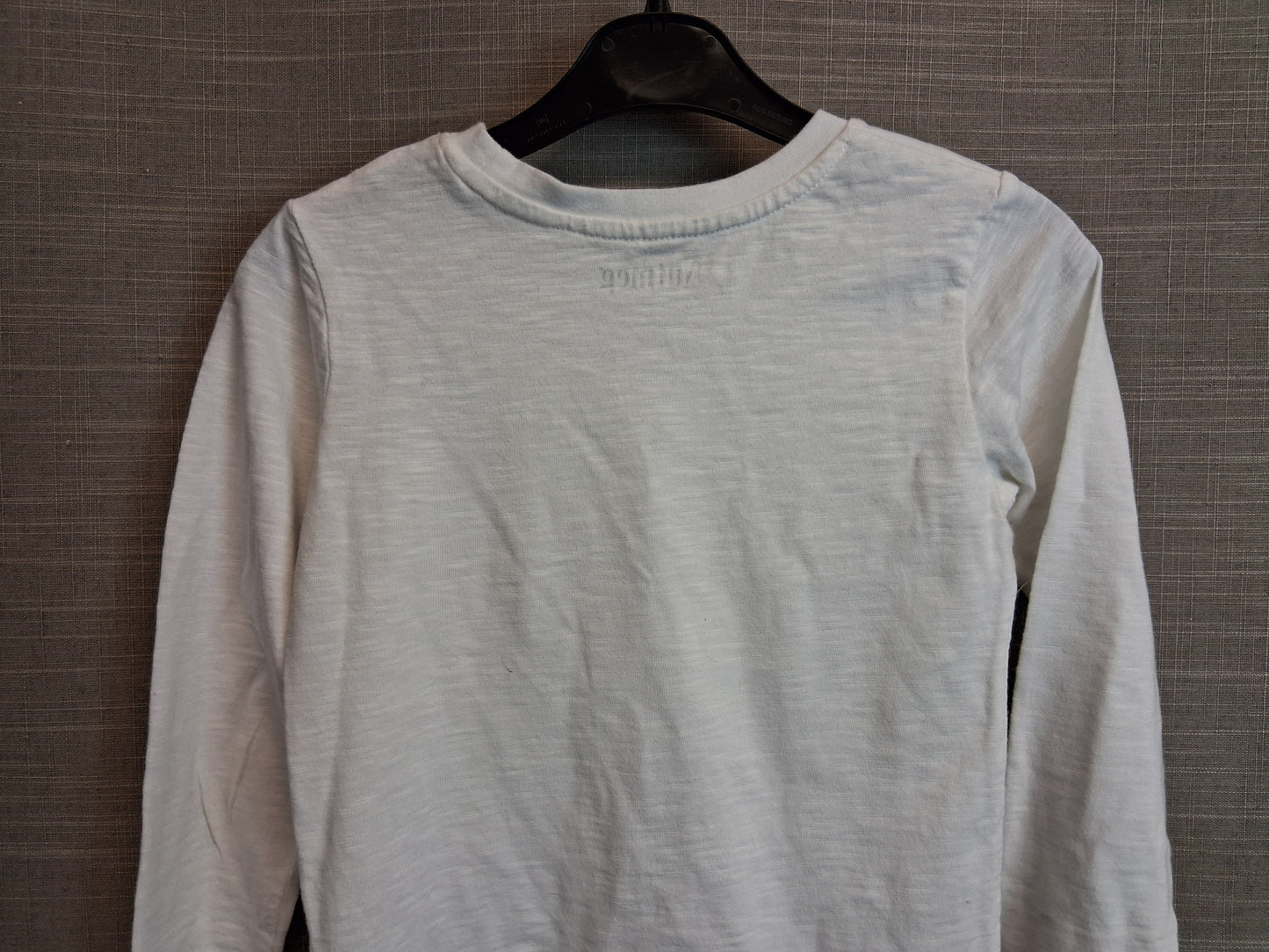 Nutmeg Girls White Sequin Star Long Sleeve T-Shirt Age 6-7 Years