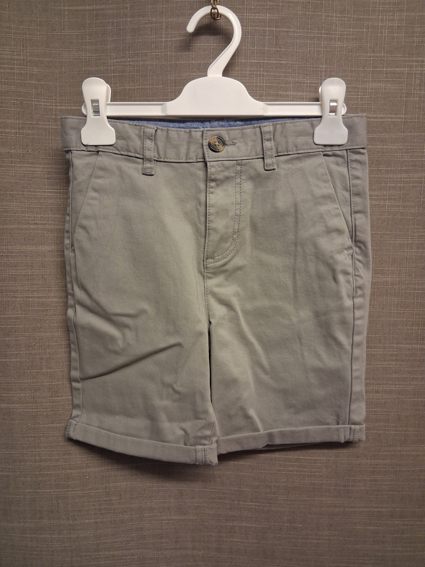 Primark Boys Grey Chino Shorts Age 8-9 Years